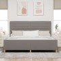 Cama Taupe 200x200 cm de Tela de , Camas y somieres - Ref: Foro24-3344680, Precio: 263,37 €, Descuento: %