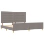 Cama Taupe 200x200 cm de Tela de , Camas y somieres - Ref: Foro24-3344680, Precio: 263,37 €, Descuento: %