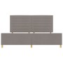 Cama Taupe 200x200 cm de Tela de , Camas y somieres - Ref: Foro24-3344680, Precio: 263,37 €, Descuento: %