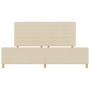 Estructura de Cama de Tela Crema 200x200 cm de , Camas y somieres - Ref: Foro24-3344681, Precio: 276,09 €, Descuento: %