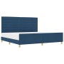 Estructura de Cama Azul 200x200 cm Tela de , Camas y somieres - Ref: Foro24-3344682, Precio: 268,09 €, Descuento: %