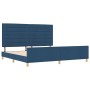 Estructura de Cama Azul 200x200 cm Tela de , Camas y somieres - Ref: Foro24-3344682, Precio: 268,09 €, Descuento: %