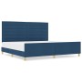Estructura de Cama Azul 200x200 cm Tela de , Camas y somieres - Ref: Foro24-3344682, Precio: 268,09 €, Descuento: %