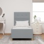 Estructura de Cama de Tela Gris Claro 80x200 cm de , Camas y somieres - Ref: Foro24-3344683, Precio: 134,00 €, Descuento: %