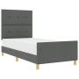 Estructura de Cama Gris Oscuro 80x200 cm de Tela de , Camas y somieres - Ref: Foro24-3344684, Precio: 150,74 €, Descuento: %