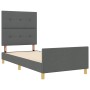 Estructura de Cama Gris Oscuro 80x200 cm de Tela de , Camas y somieres - Ref: Foro24-3344684, Precio: 150,74 €, Descuento: %