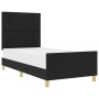 Cama Negra 80x200 cm Tela de , Camas y somieres - Ref: Foro24-3344685, Precio: 132,08 €, Descuento: %
