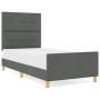 Estructura de Cama Gris Oscuro 80x200 cm de Tela de , Camas y somieres - Ref: Foro24-3344684, Precio: 150,74 €, Descuento: %
