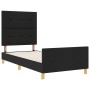 Cama Negra 80x200 cm Tela de , Camas y somieres - Ref: Foro24-3344685, Precio: 132,08 €, Descuento: %
