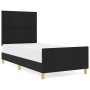 Cama Negra 80x200 cm Tela de , Camas y somieres - Ref: Foro24-3344685, Precio: 132,08 €, Descuento: %
