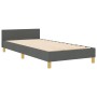 Estructura de Cama Gris Oscuro 80x200 cm de Tela de , Camas y somieres - Ref: Foro24-3344684, Precio: 150,74 €, Descuento: %