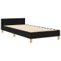 Cama Negra 80x200 cm Tela de , Camas y somieres - Ref: Foro24-3344685, Precio: 132,08 €, Descuento: %