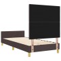 Estructura de Cama Marrón Oscuro 80x200 cm Tela de , Camas y somieres - Ref: Foro24-3344686, Precio: 163,13 €, Descuento: %