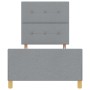 Estructura de cama gris claro 90x190 cm tela de , Camas y somieres - Ref: Foro24-3344690, Precio: 154,36 €, Descuento: %