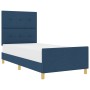 Cama de tela azul 90x190 cm de , Camas y somieres - Ref: Foro24-3344696, Precio: 153,20 €, Descuento: %
