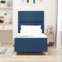Cama de tela azul 90x190 cm de , Camas y somieres - Ref: Foro24-3344696, Precio: 153,20 €, Descuento: %