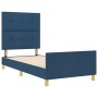 Cama de tela azul 90x190 cm de , Camas y somieres - Ref: Foro24-3344696, Precio: 153,20 €, Descuento: %