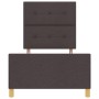 Estructura de cama Marrón Oscuro 100x200 cm Tela de , Camas y somieres - Ref: Foro24-3344707, Precio: 146,94 €, Descuento: %
