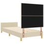 Estructura de Cama Crema 100x200 cm Tela de , Camas y somieres - Ref: Foro24-3344709, Precio: 141,68 €, Descuento: %