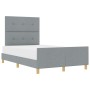 Estructura de Cama Gris Claro 120x190 cm de Tela de , Camas y somieres - Ref: Foro24-3344711, Precio: 174,80 €, Descuento: %