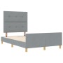 Estructura de Cama Gris Claro 120x190 cm de Tela de , Camas y somieres - Ref: Foro24-3344711, Precio: 174,80 €, Descuento: %