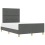 Estructura de Cama Gris Oscuro 120x190 cm Tela de , Camas y somieres - Ref: Foro24-3344712, Precio: 183,01 €, Descuento: %