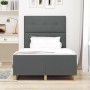 Estructura de Cama Gris Oscuro 120x190 cm Tela de , Camas y somieres - Ref: Foro24-3344712, Precio: 183,01 €, Descuento: %