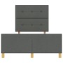 Estructura de Cama Gris Oscuro 120x190 cm Tela de , Camas y somieres - Ref: Foro24-3344712, Precio: 183,01 €, Descuento: %