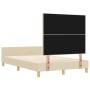 Cama en Crema, 120x190 cm, Hecha de Tela de , Camas y somieres - Ref: Foro24-3344716, Precio: 181,92 €, Descuento: %