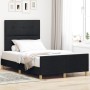 Estructura de Cama Negra 120x200 cm de Tela de , Camas y somieres - Ref: Foro24-3344720, Precio: 190,16 €, Descuento: %