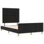Estructura de Cama Negra 120x200 cm de Tela de , Camas y somieres - Ref: Foro24-3344720, Precio: 190,16 €, Descuento: %