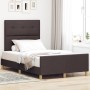 Estructura de cama Marrón oscuro 120x200 cm Tela de , Camas y somieres - Ref: Foro24-3344721, Precio: 168,78 €, Descuento: %