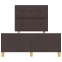 Estructura de cama Marrón oscuro 120x200 cm Tela de , Camas y somieres - Ref: Foro24-3344721, Precio: 168,78 €, Descuento: %