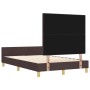 Estructura de cama Marrón oscuro 120x200 cm Tela de , Camas y somieres - Ref: Foro24-3344721, Precio: 168,78 €, Descuento: %