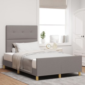 Cama Taupe 120x200 cm Tela de , Camas y somieres - Ref: Foro24-3344722, Precio: 186,21 €, Descuento: %