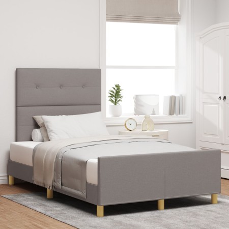 Cama Taupe 120x200 cm Tela de , Camas y somieres - Ref: Foro24-3344722, Precio: 186,21 €, Descuento: %