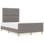 Cama Taupe 120x200 cm Tela de , Camas y somieres - Ref: Foro24-3344722, Precio: 186,21 €, Descuento: %