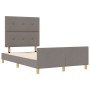 Cama Taupe 120x200 cm Tela de , Camas y somieres - Ref: Foro24-3344722, Precio: 186,21 €, Descuento: %