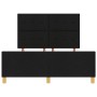 Estructura de Cama Negra 140x190 cm de Tela de , Camas y somieres - Ref: Foro24-3344727, Precio: 215,02 €, Descuento: %