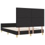 Estructura de Cama Negra 140x190 cm de Tela de , Camas y somieres - Ref: Foro24-3344727, Precio: 215,02 €, Descuento: %
