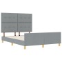 Marco de Cama Gris Claro 140x200 cm Tela de , Camas y somieres - Ref: Foro24-3344732, Precio: 244,13 €, Descuento: %