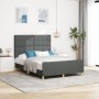 Estructura de Cama Gris Oscuro 140x200 cm de Tela de , Camas y somieres - Ref: Foro24-3344733, Precio: 220,85 €, Descuento: %