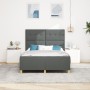 Estructura de Cama Gris Oscuro 140x200 cm de Tela de , Camas y somieres - Ref: Foro24-3344733, Precio: 220,85 €, Descuento: %
