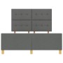 Estructura de Cama Gris Oscuro 140x200 cm de Tela de , Camas y somieres - Ref: Foro24-3344733, Precio: 220,85 €, Descuento: %