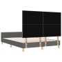 Estructura de Cama Gris Oscuro 140x200 cm de Tela de , Camas y somieres - Ref: Foro24-3344733, Precio: 220,85 €, Descuento: %