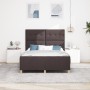 Marco de Cama Marrón Oscuro 140x200 cm de Tela de , Camas y somieres - Ref: Foro24-3344735, Precio: 233,95 €, Descuento: %