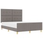 Estructura de Cama Taupe 140x200 cm Tela de , Camas y somieres - Ref: Foro24-3344736, Precio: 220,64 €, Descuento: %