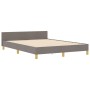 Estructura de Cama Taupe 140x200 cm Tela de , Camas y somieres - Ref: Foro24-3344736, Precio: 220,64 €, Descuento: %