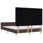 Marco de Cama Marrón Oscuro 140x200 cm de Tela de , Camas y somieres - Ref: Foro24-3344735, Precio: 233,95 €, Descuento: %