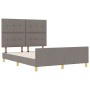 Estructura de Cama Taupe 140x200 cm Tela de , Camas y somieres - Ref: Foro24-3344736, Precio: 220,64 €, Descuento: %